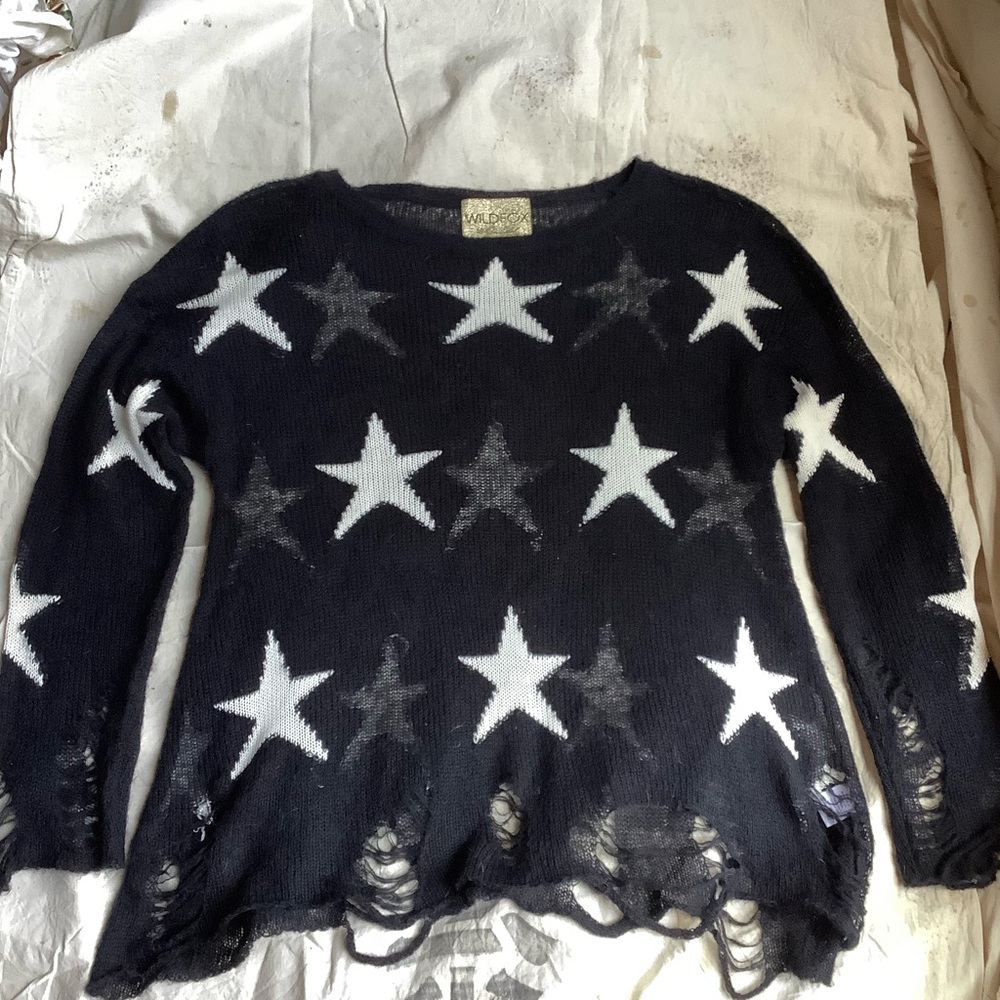 Wildfox Gold Label Destroyed Lennon Sweater.